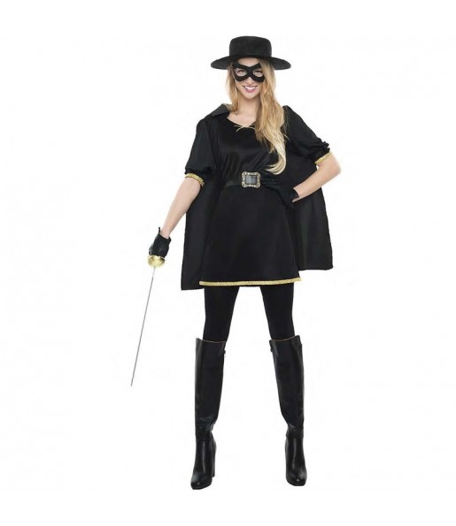 Déguisement Zorro masqué femme