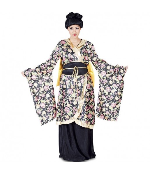 Déguisement Geisha à fleurs pour femme