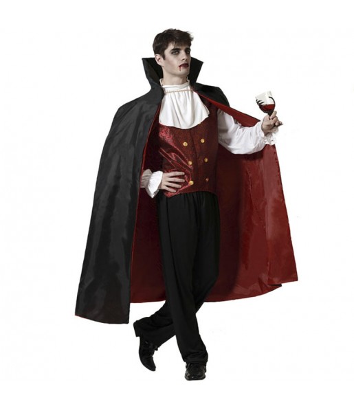 Costume Vampire avec longue cape homme