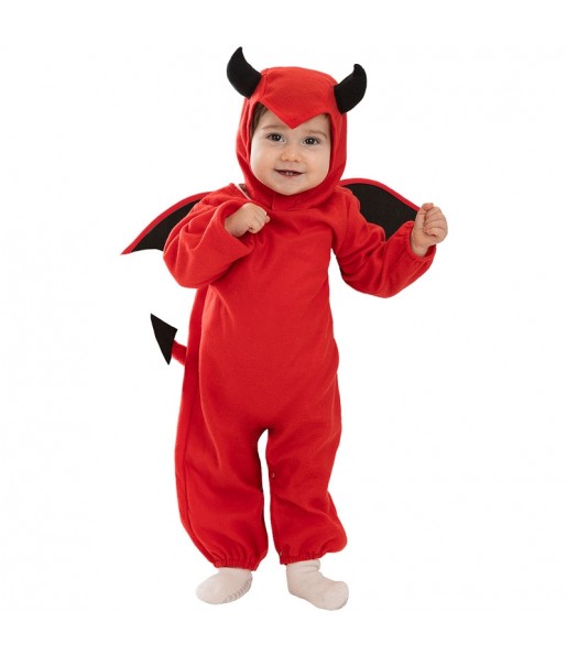 Costume Diable rouge avec des ailes bébé