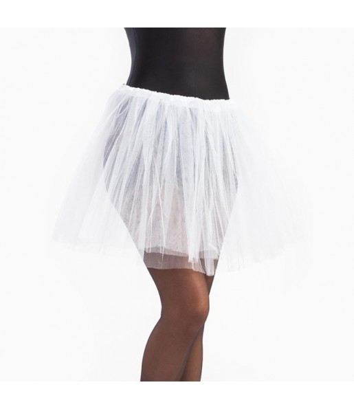 Falda tutú blanco mujer