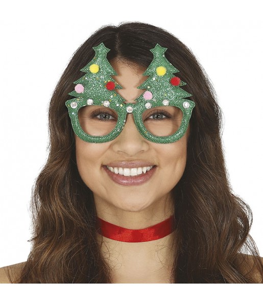 Lunettes de l'arbre de Noël