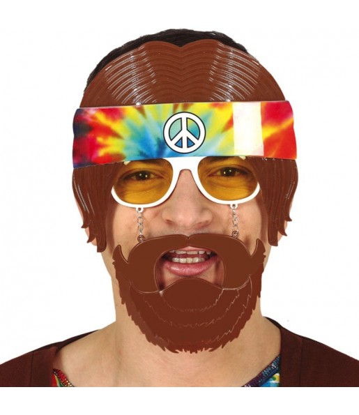 Lunettes Hippies avec barbe