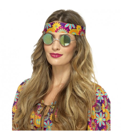 Lunettes Hippie vertes pour compléter vos costumes