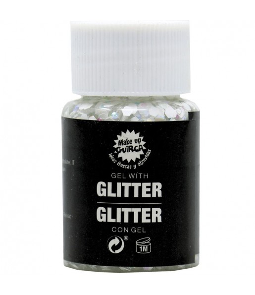 Gel à paillettes blanches pour compléter vos costumes térrifiants