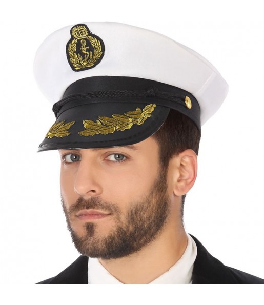 Chapeau de capitaine de bateau pour compléter vos costumes