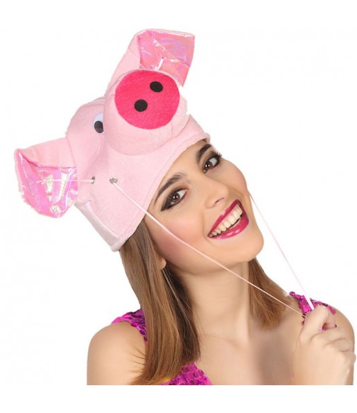 Chapeau cochon rose pour compléter vos costumes