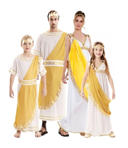 Déguisements Empereurs romains en couleur dorée pour groupe