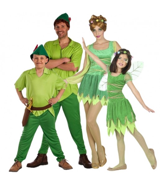 Déguisements Peter Pan et la fée Clochette pour groupe