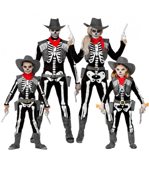 Groupe Squelettes Cowboy