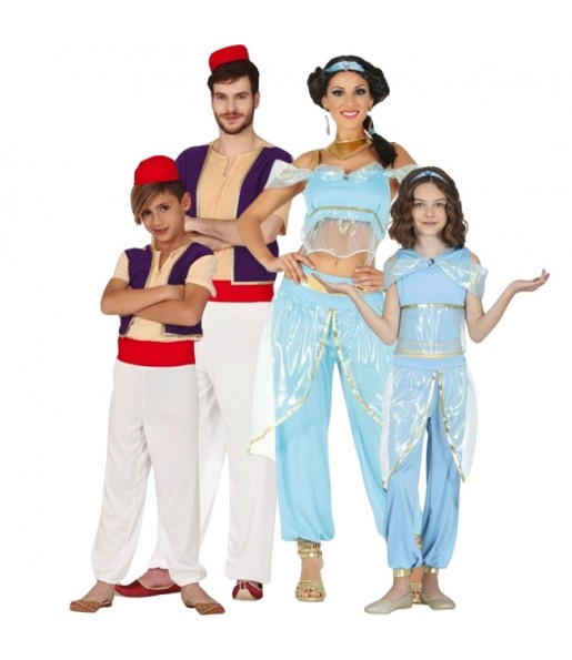Déguisements Aladdin et Jasmine pour groupe