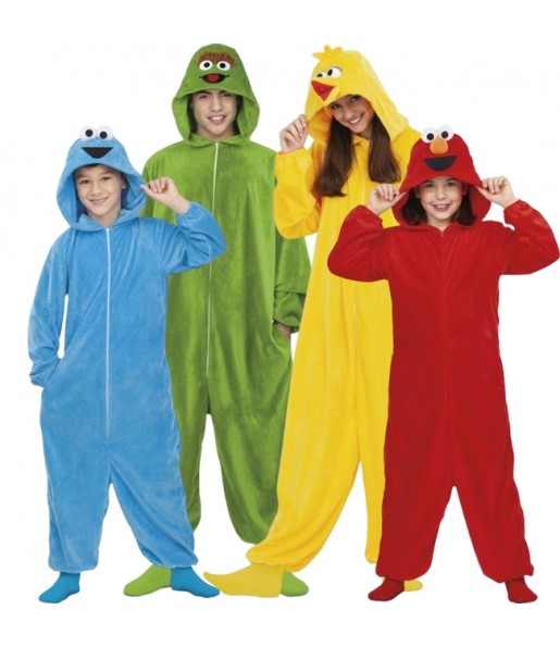 Déguisements Sesame Street Kigurumi pour groupe