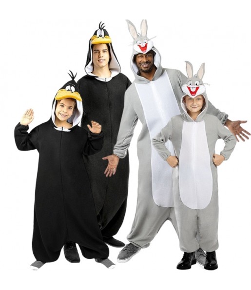 Déguisements Bugs Bunny et Daffy Duck pour groupe