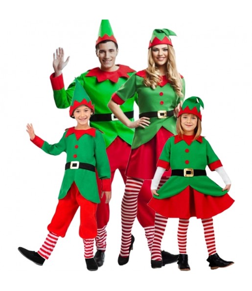 Groupe Elfes Noël Santa Claus