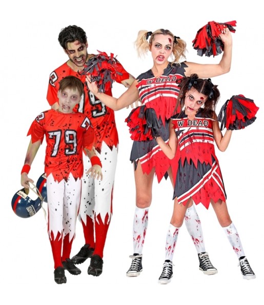 Déguisements Football américain et pom-pom girls zombies pour groupe