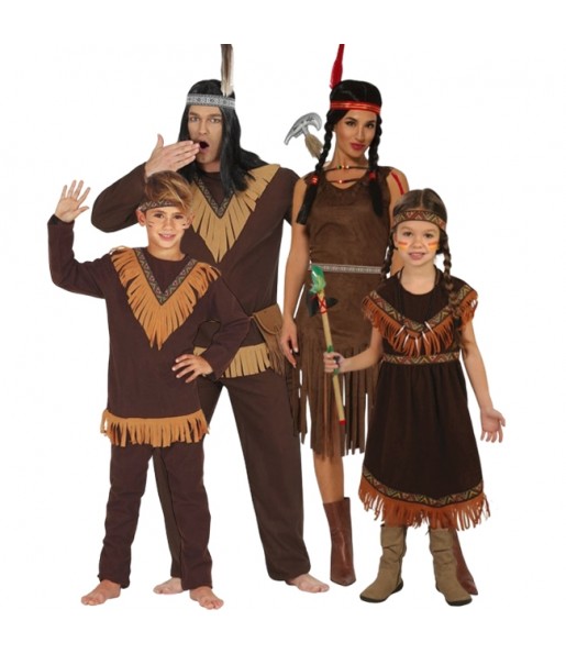 Costumes Indiens Comanches pour groupes et familles