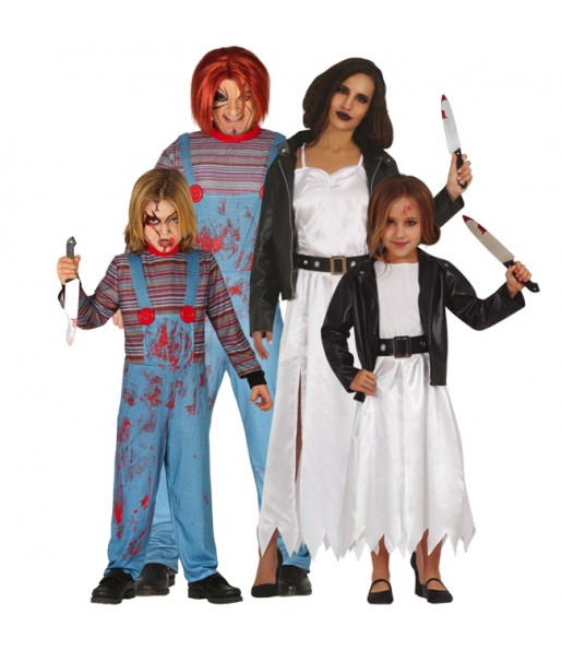 Costumes Chucky et Tiffany pour groupes et familles