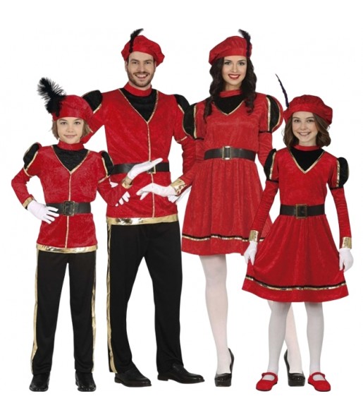 Grupo Pajes rojos de los Reyes Magos