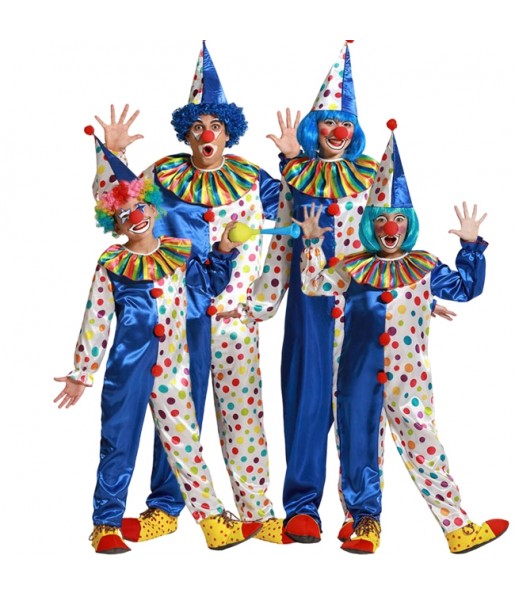 Déguisements Clowns bleus pour groupe