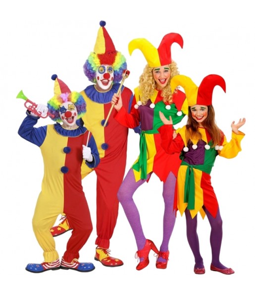 Déguisements Clowns bon marché pour groupe