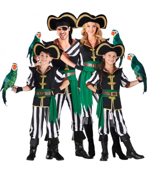 Costumes Pirates perroquets pour groupes et familles