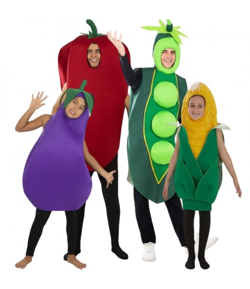 Déguisements de légumes pour groupe