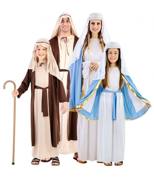 Costumes Vierge Marie et Saint Joseph pour groupes et familles