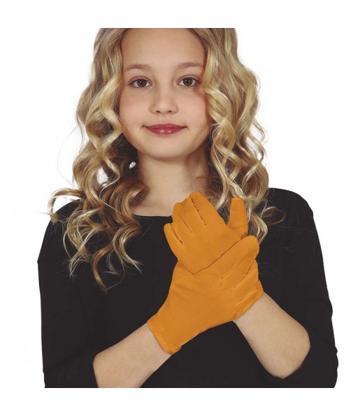 Gants orange pour enfants pour compléter vos costumes