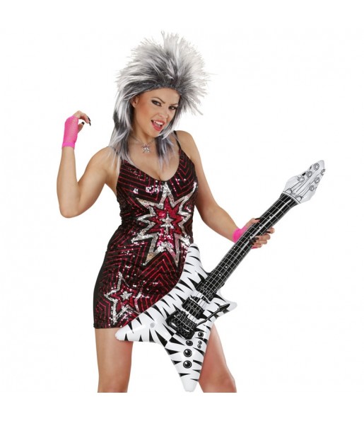 Guitare électrique gonflable Rockstar pour compléter vos costumes