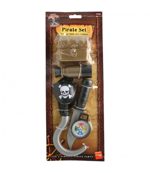 Kit d'accessoires de pirate avec boussole pour compléter vos costumes