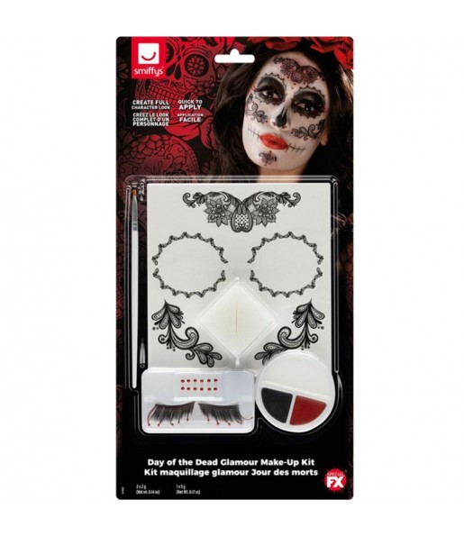 Kit de maquillage glamour pour le Jour des Morts pour compléter vos costumes térrifiants