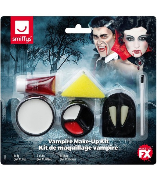 Kit de maquillage vampire avec crocs pour compléter vos costumes térrifiants
