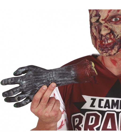 Main Zombie en latex 30 cm pour la décoration Halloween