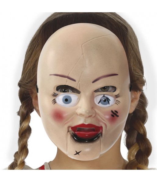 Masque Annabelle en PVC pour enfants pour compléter vos costumes térrifiants
