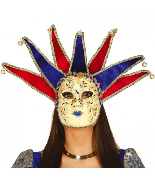 Masque de carnaval vénitien avec cloches pour compléter vos costumes