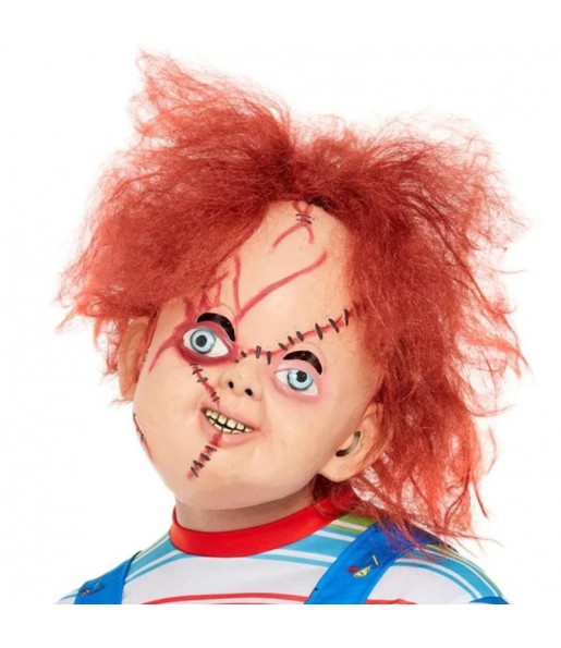 Masque Chucky avec cheveux pour compléter vos costumes térrifiants