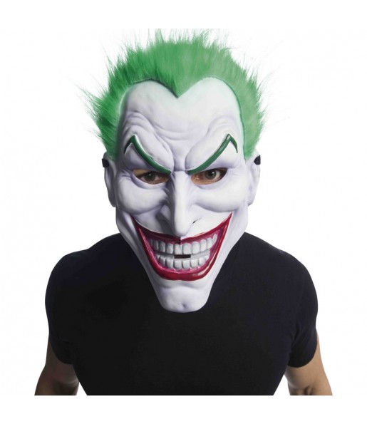 Masque Joker en PVC avec cheveux