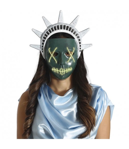 Masque à LED de la Statue de la Liberté