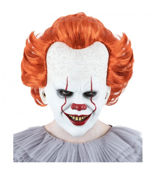 Masque de clown IT avec cheveux pour compléter vos costumes térrifiants