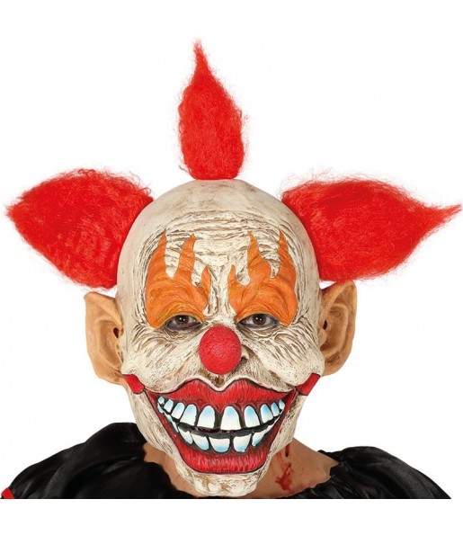 Masque Clown Sinistre avec cheveux