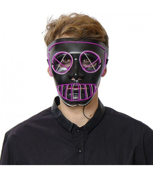 Masque Perturbé avec lumière American Nightmare pour compléter vos costumes térrifiants
