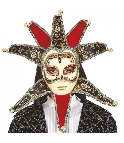 Masque Vénitien Rouge Femme pour compléter vos costumes