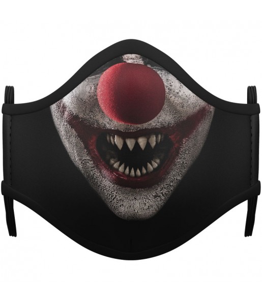 Masque de protection Clown Zombie pour adultes