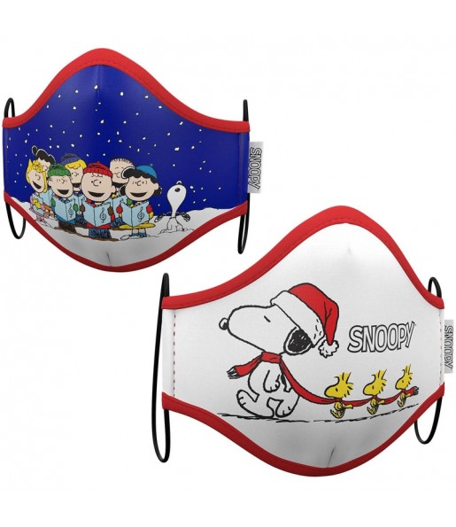 Masque de protection Snoopy Noël pour adultes