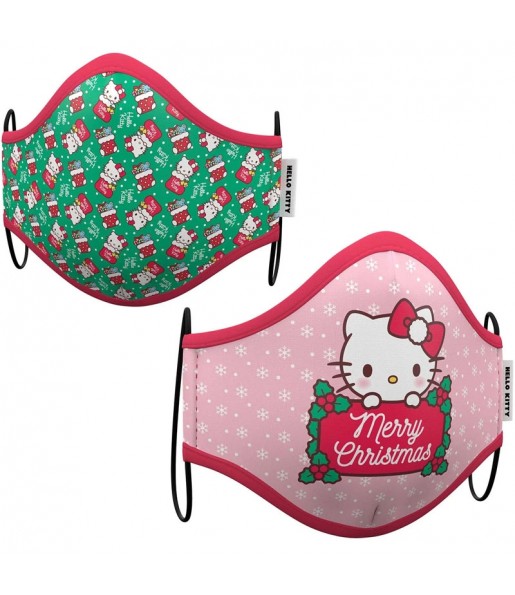 Masque de protection Hello Kitty Noël pour enfant