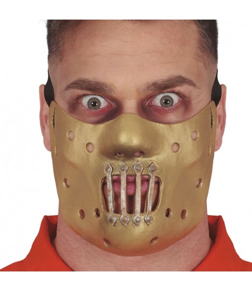 Demi-masque en latex Hannibal Lecter pour compléter vos costumes térrifiants