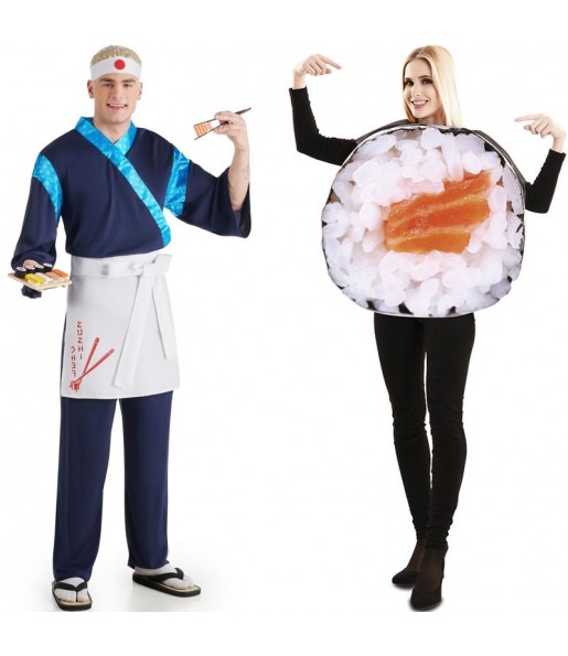 Costumes Chef japonais et Maki Sushi pour se déguiser à duo