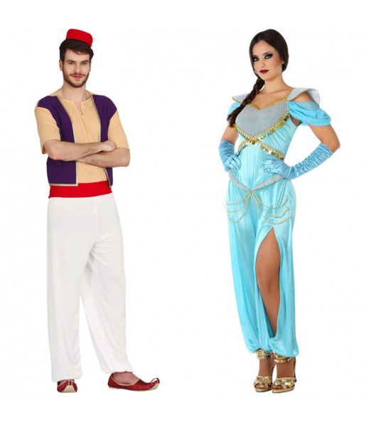 Déguisements Aladdin et Jasmine 