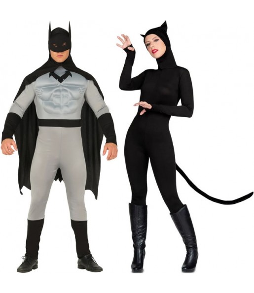 Déguisements Batman et Catwoman 