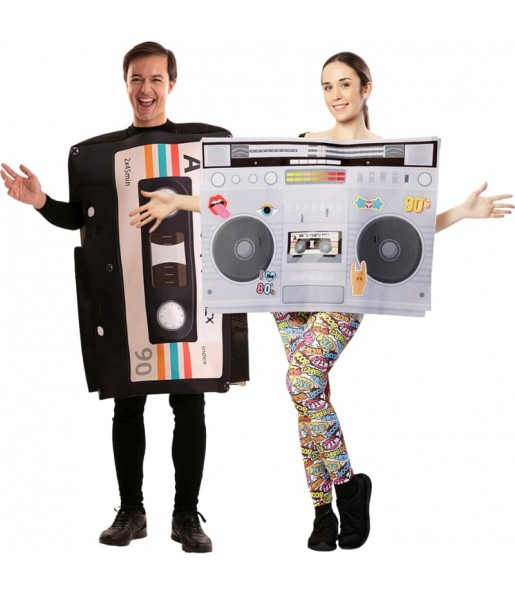 Costumes Radiocassette et cassette pour se déguiser à duo
